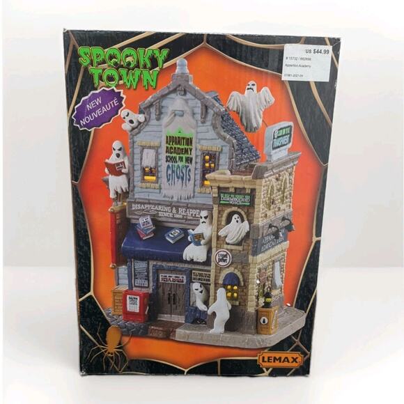 Lemax Spooky Town 2021 Apparition Academy #15732 Lighted Building Halloween - Picture 1 of 8
